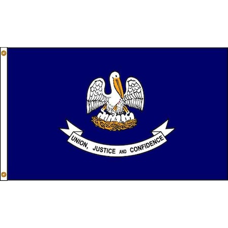 Annin Flagmakers Louisiana Flag, 5x8 Ft, Nylon 142180