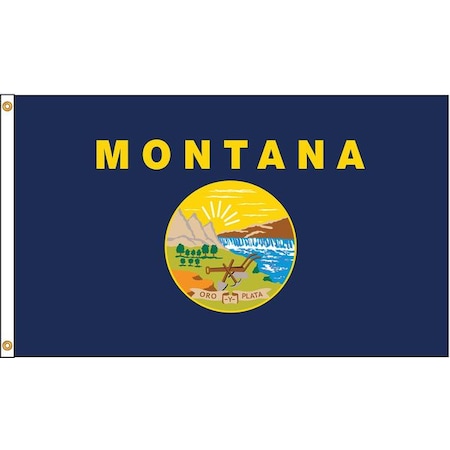 Annin Flagmakers Montana Flag, 4x6 Ft, Nylon 143170