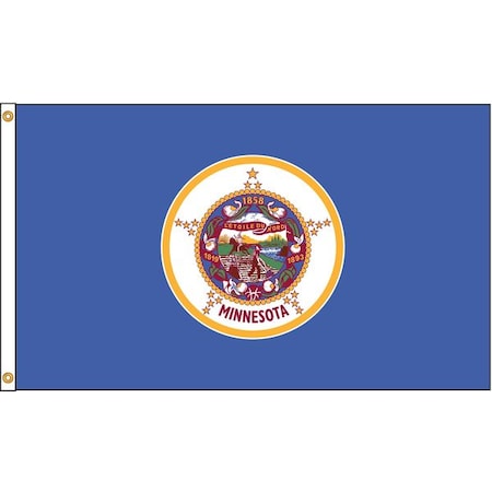 Annin Flagmakers Minnesota Flag, 5x8 Ft, Nylon 142780