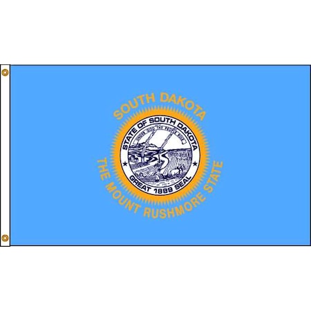 Annin Flagmakers South Dakota Flag, 4x6 Ft, Nylon 144970