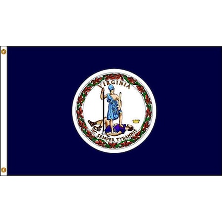 Annin Flagmakers Virginia Flag, 5x8 Ft, Nylon 145680