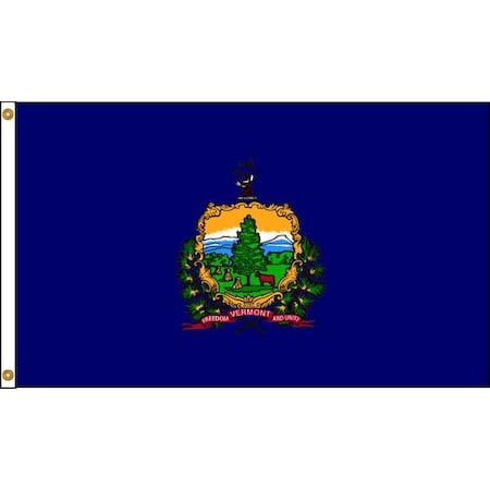 Annin Flagmakers Vermont Flag, 4x6 Ft, Nylon 145470
