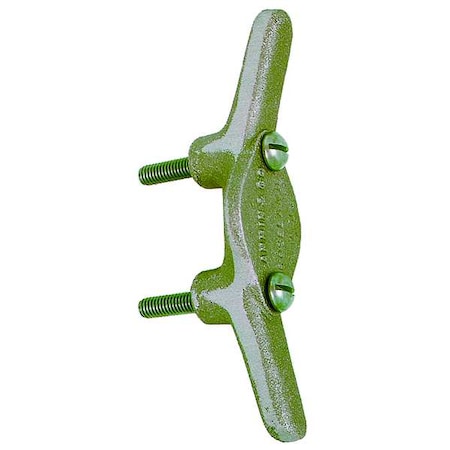 Annin Flagmakers Rope Cleat, A-9, Aluminum, Silver 802572