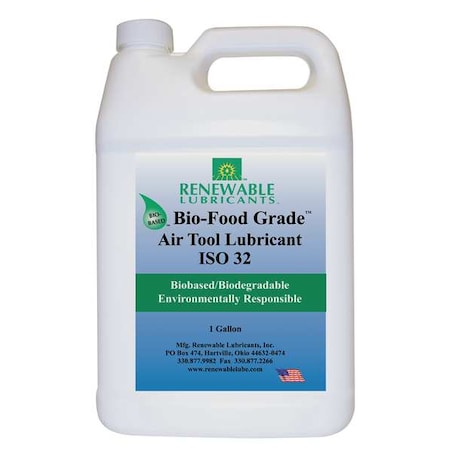 Renewable Lubricants 1 gal., Jug, Vegetable Oil, Yellow 87463