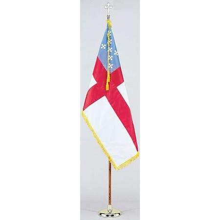 Nylglo Episcopal Flag Set W/base, Nylon 102100