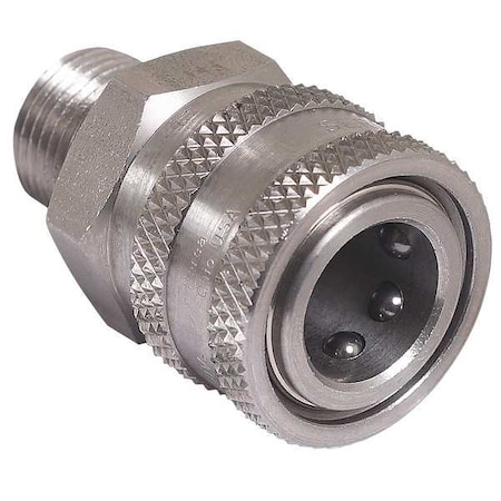 Mi-T-M Quick Connect Coupler, Male, 3/8 x 3/8 In 17-0042