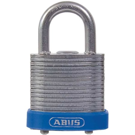Abus Keyed Padlock, Open, Square Steel Body, Hardened Steel Shackle, 11/16 in W 41/30 KA