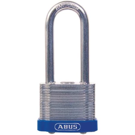 Abus Keyed Padlock, Open, Square Steel Body, Hardened Steel Shackle, 13/16 in W 41HB/40 KA