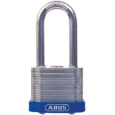 Abus Keyed Padlock, Open, Square Steel Body, Hardened Steel Shackle, 15/16 in W 41HB/50 KA