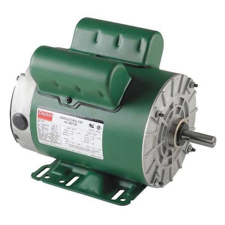 Dayton Agricultural Fan Motor, Capacitor-Start/Run, 1 HP, 115/208-230, 1725 Nameplate RPM, 56H Frame 5JKX1