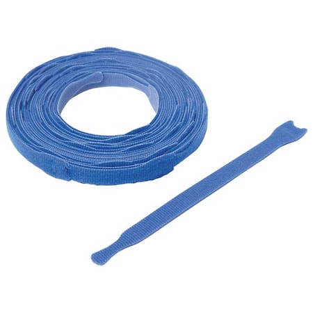 Velcro Brand Hook and Loop Strap, No Adhesive, 8 in, 0.75 in W, Blue, 45 PK 176040