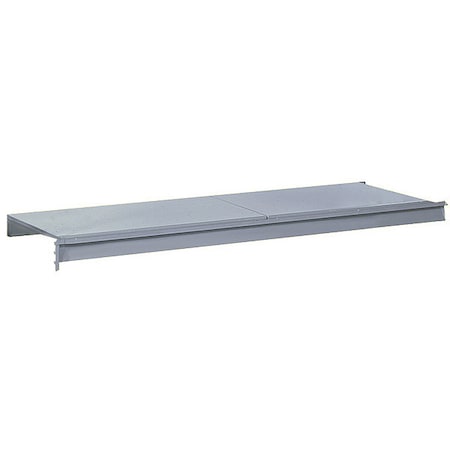 Lyon Shelf, Steel, 96 in W, 24 in D, Dove Gray, Powder Coated Finish DD66026