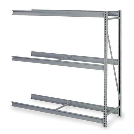 Lyon Add-On Bulk Storage Rack, 24 in D, 60 in W, 3 Shelves, Dove Gray DD67221