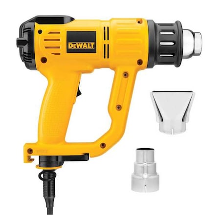 Dewalt Heat Gun, Corded Powered, 120V AC, Variable Temp. Setting, 1,550 W Watt, Pistol-Grip Handle D26960