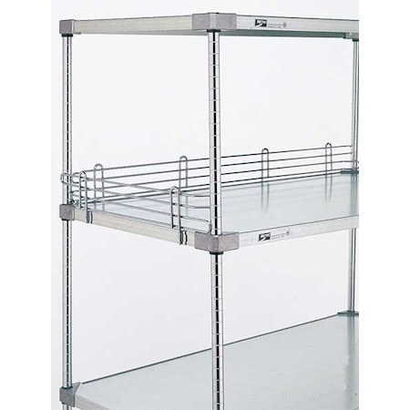 Metro Shelf Ledge, 60"W x 4"H, Silver, PK2 L60WS