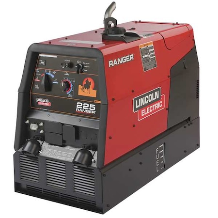 Lincoln Electric Engine-Driven Welder, Ranger 225 Series, Electric Start, 23 hp, Gas, 10,500 W Peak K2857-1