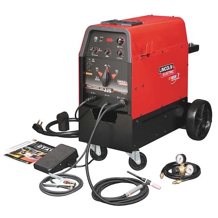 Lincoln Electric TIG Welder, Precision TIG 225 Series, 208V AC, 230V AC, 230 Max. Output Amps K2535-2