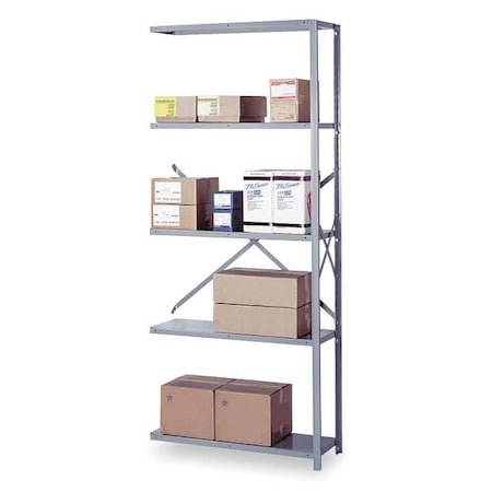 Lyon Metal Shelving, 18"D x 36"W x 84"H, 5 Shelves, Steel DD8006X