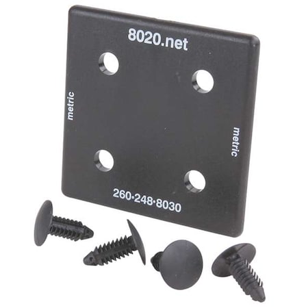 80/20 End Cap, For 40-4080/40-4080-LITE, PK2 40-2045-2