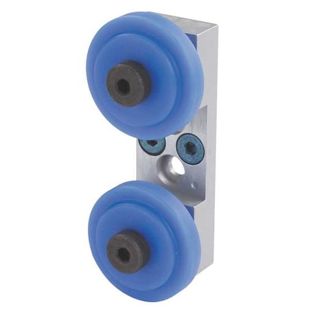 80/20 Roller Wheel Bracket Assembly, 123.3 mm L 40-2756