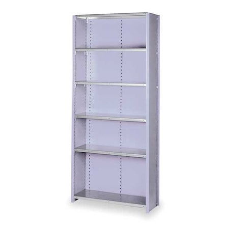 Lyon Metal Shelving Unit, 24"D x 36"W x 84"H, 6 Shelves, Steel DD8262SX