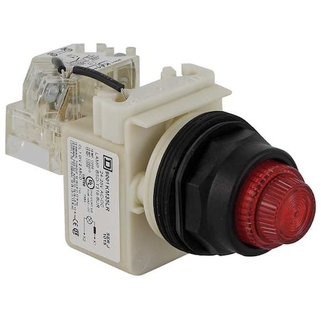 Schneider Electric Push to Test Pilot Light, Red, LED 9001SKT38LRR31