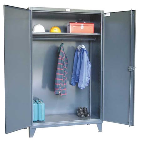 STRONG HOLD 12 ga. ga. Steel Storage Cabinet, 48 in W, 78 in H, Stationary 46-WR-241