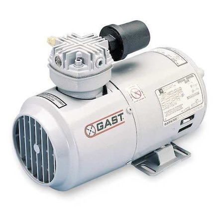 GAST Piston Air Compressor/Vacuum Pump, 1/6HP 1LAA-251-M100X