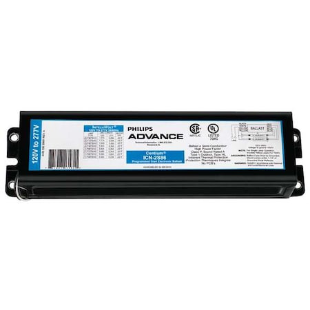 Advance 47 to 188 Watts, 1 or 2 Lamps, Electronic Ballast ICN-2S86-SC