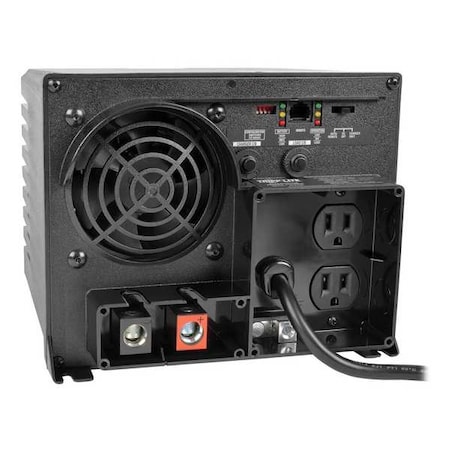 Tripp Lite Power Inverter and Battery Charger, Modified Sine Wave, 1,500 W Peak, 750 W Continuous, 2 Outlets APS750