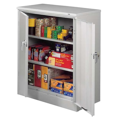 Tennsco 20 ga. ga. Steel Storage Cabinet,  48 in W,  42 in H J2442SU-LGY