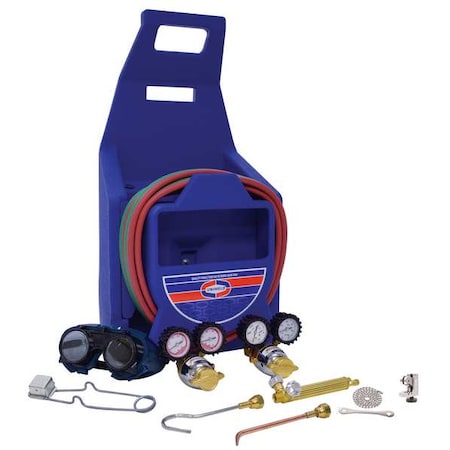 Uniweld Welding And Cutting Outfit, Cap'n Hook Series, Acetylene, 3/8 in -24, A, Type 17#2 K22P