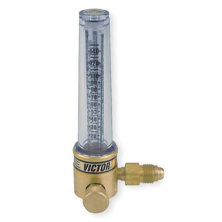 Victor Flowmeter, Argon, Carbon Dioxide, Helium, Three Stage, 1/4 in Inlet, 5/8"-18 Outlet, 25 psi 1000-0182