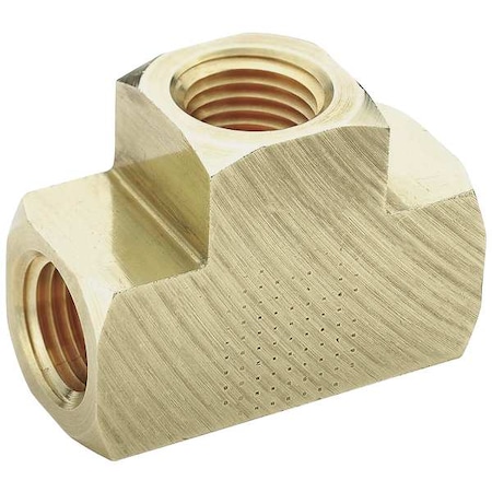 Parker Tee Union Brass Union Tee, 1/4 in Female NPT X 1/4 in Female NPT L2203P-4