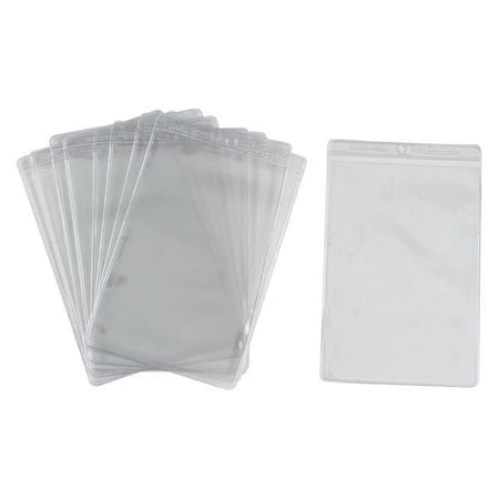 Brady Shop Envelope, Vinyl, 8 1/2 in H x 5 1/2 in W, Clear, 10 PK 81764