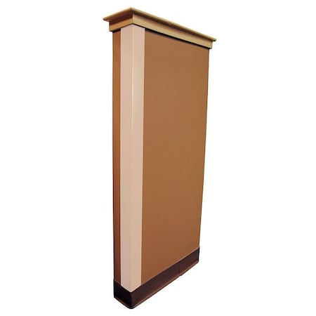 Zoro Select Corner Guard Almond 4x48 Adhesive 5KZN7