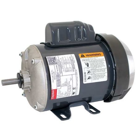 Dayton Capacitor-Start General Purpose Motor, 1/2 hp HP, 115/208-230V AC Voltage, 48 Frame 5K193