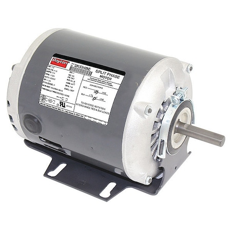 Dayton GP Mtr, Split Ph, ODP, 1/3 HP, 1725 rpm, 56Z 5K534