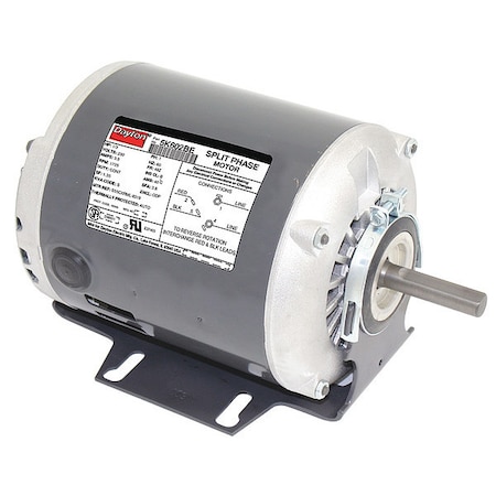 Dayton GP Mtr, Split Ph, ODP, 1/3 HP, 1725 rpm, 48 5K602