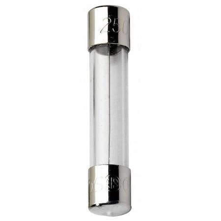 MERSEN Glass Fuse, GGC Series, Fast-Acting, 6A, 250V AC, 10kA at 125V AC, 200A at 250V AC, 5 PK GGC6