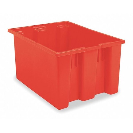 Akro-Mils Stack & Nest Storage Container, 12.9 gal, 23-1/2 in L x 15-1/2 in W x 12 in H, Red 35240RED