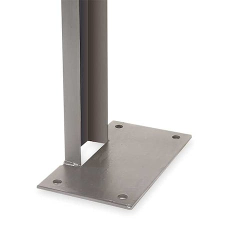 Folding Guard Wire Partition Line Post, 3-1/2x1 Inx12ft LP-12