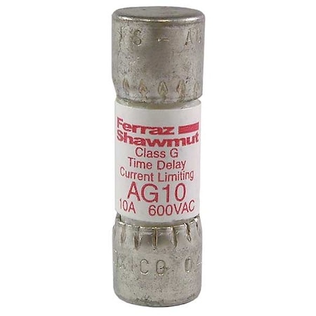Mersen UL Class Fuse, G Class, Fast-Acting, 0.5A, 600V AC, Non-Indicating AG1/2