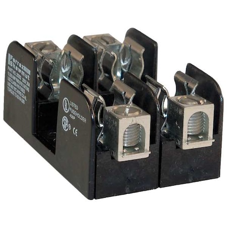 Mersen Open Fuse Block, H; K5 UL Class, 250V AC/DC Volt Rating, 2 Poles, Box Lug 20302