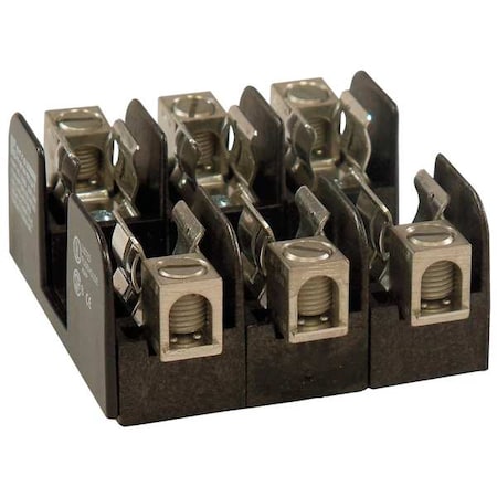 Mersen Open Fuse Block, 0 to 30A Amp Range, 250V AC/DC Volt Rating, 3 Poles, Box Lug 20303