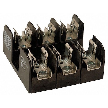 Mersen Open Fuse Block, H; K5 UL Class, 250V AC/DC Volt Rating, 3 Poles, Screw 20313