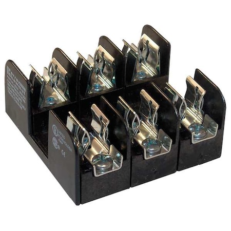 Mersen Open Fuse Block, H; K5 UL Class, 250V AC/DC Volt Rating, 3 Poles, Screw 20318