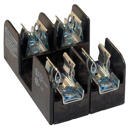 Mersen Open Fuse Block, 0 to 30A Amp Range, 250V AC/DC Volt Rating, 2 Poles, Pressure Plate 20327