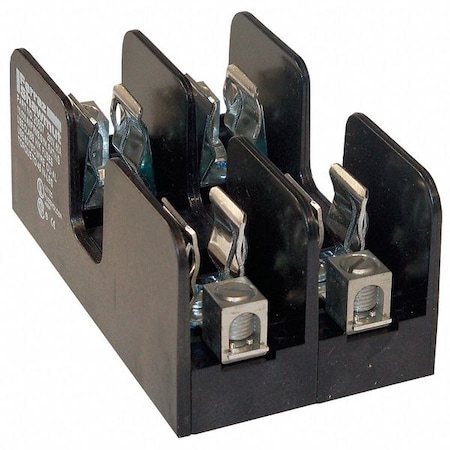 Mersen Open Fuse Block, H; K5 UL Class, 250V AC/DC Volt Rating, 2 Poles, Box Lug 20607