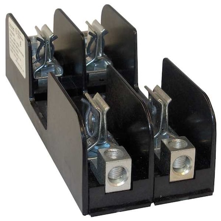 Mersen Open Fuse Block, 61 to 100A Amp Range, 250V AC/DC Volt Rating, 2 Poles, Box Lug 21037